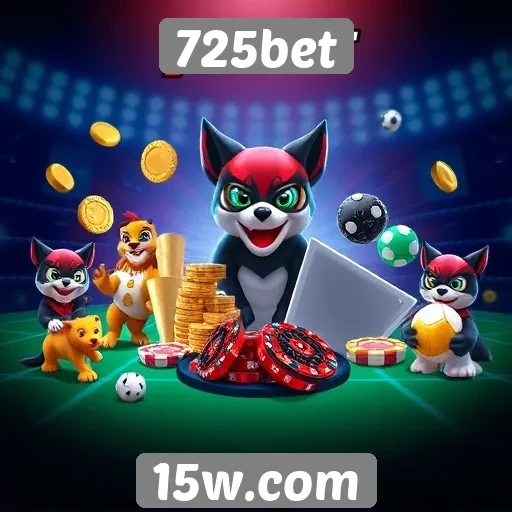 Variedade de jogos disponíveis na 725bet